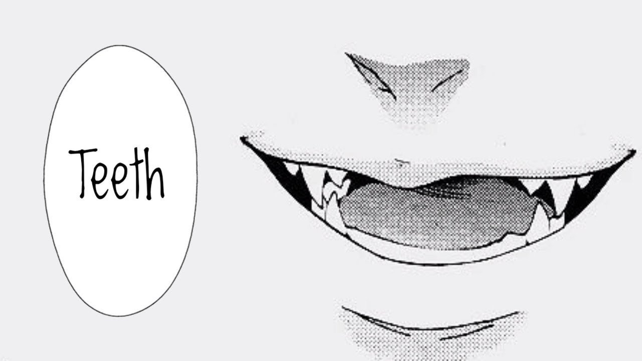 Рот с высунутым языком рисунки аниме фото