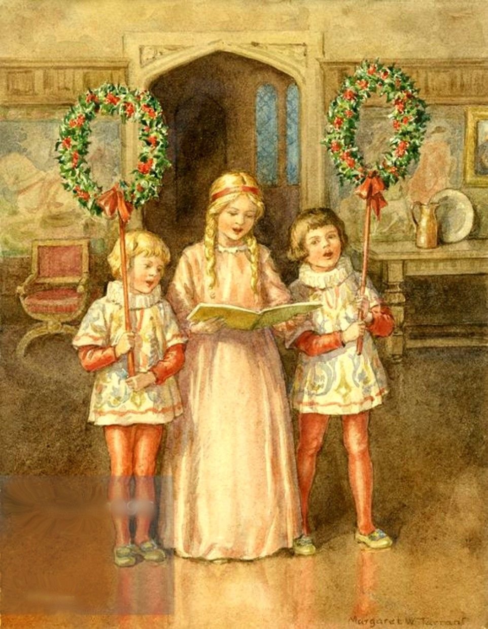 Рождественские открытки старинные европейские фото