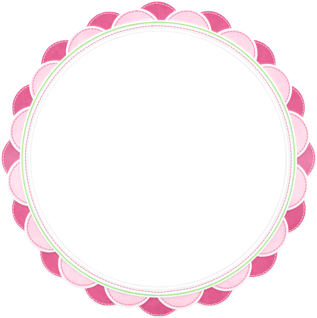 Розовая рамочка на прозрачном фоне круглая фото