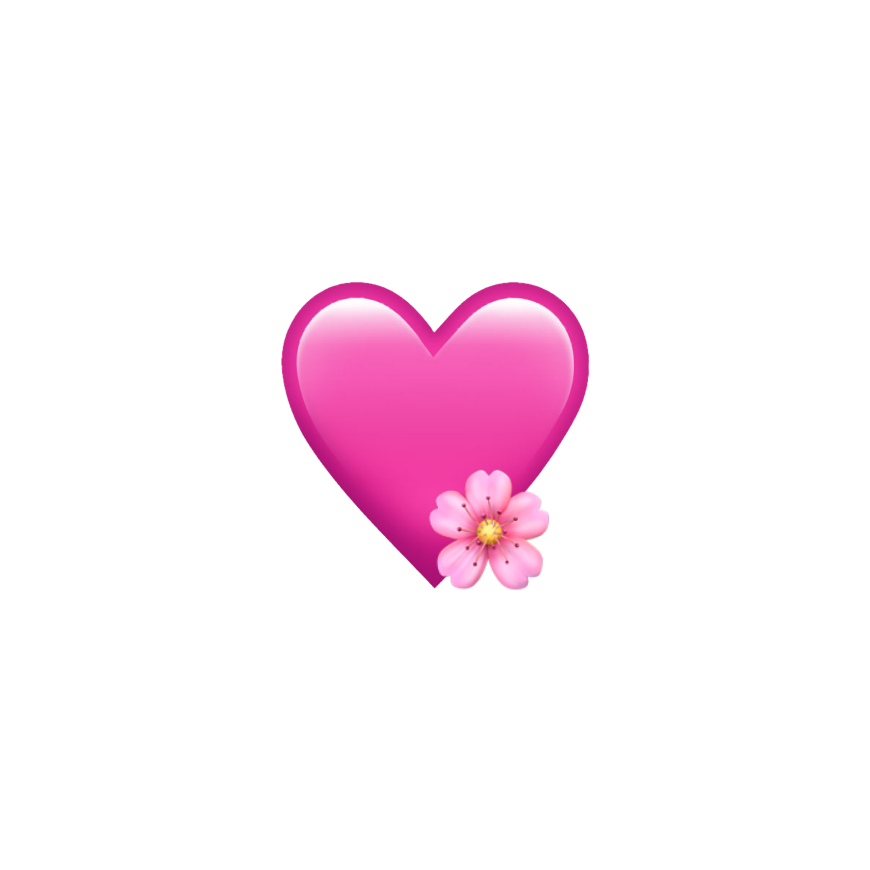Розовое сердечко смайлик на прозрачном фоне фото