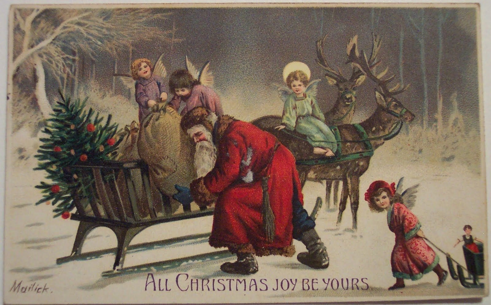 С рождеством открытка старинная русская народная фото
