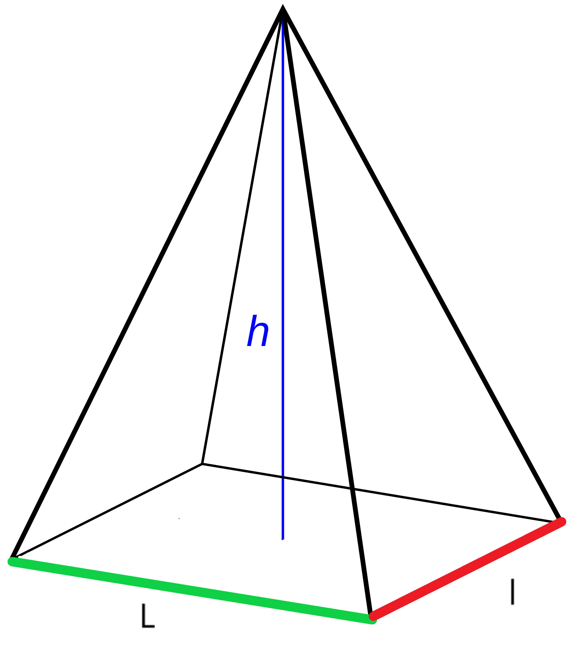 Семиугольная пирамида рисунок по клеточкам фото
