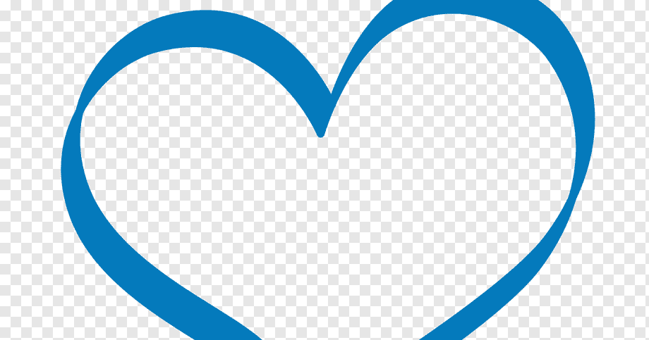 Сердечко синее на прозрачном фоне фото