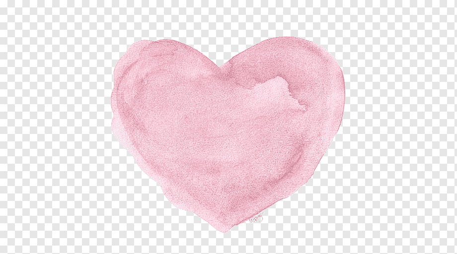 Сердце нежно розовое на прозрачном фоне фото