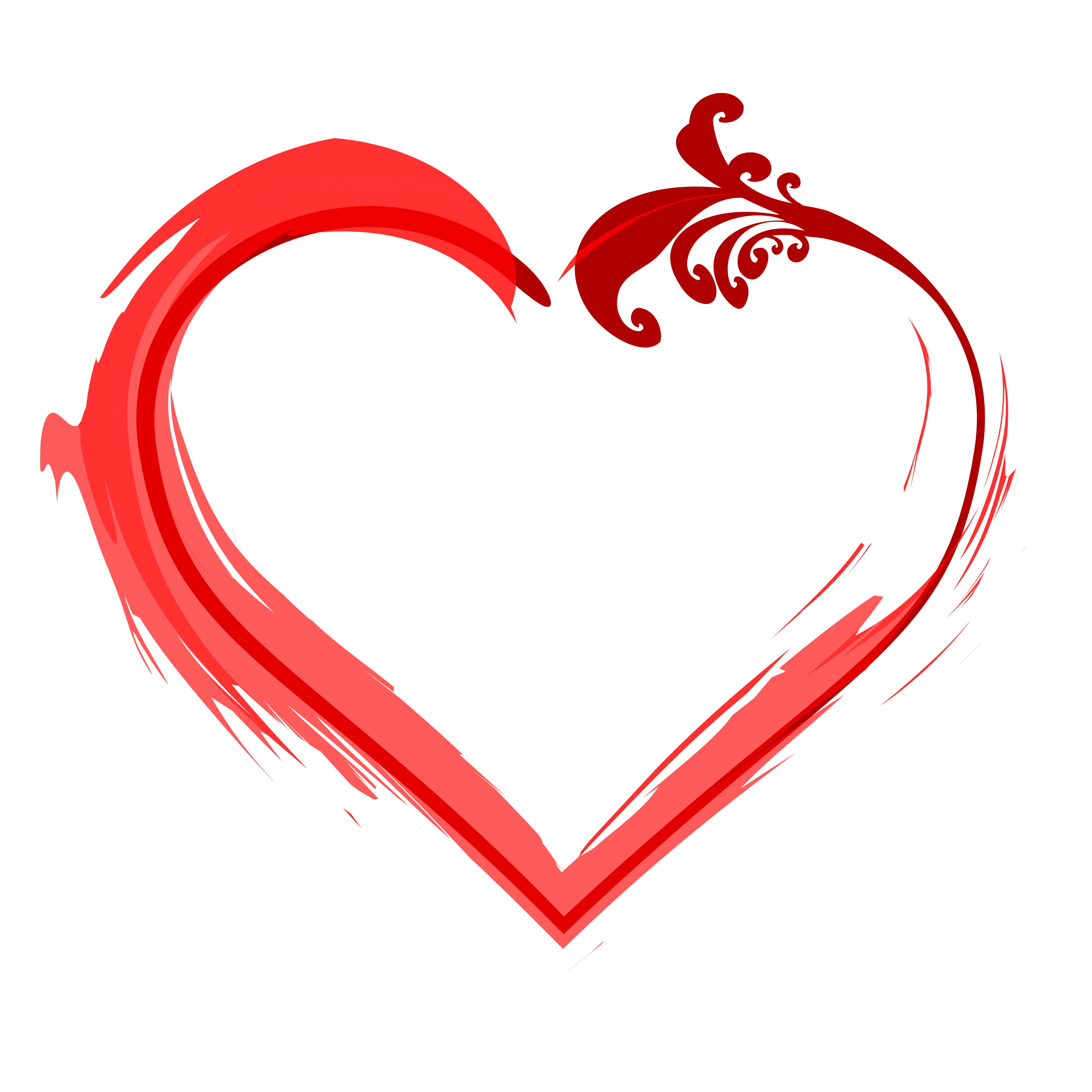 Сердце прозрачный фон символ фото
