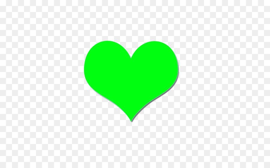 Сердце зеленое на прозрачном фоне фото