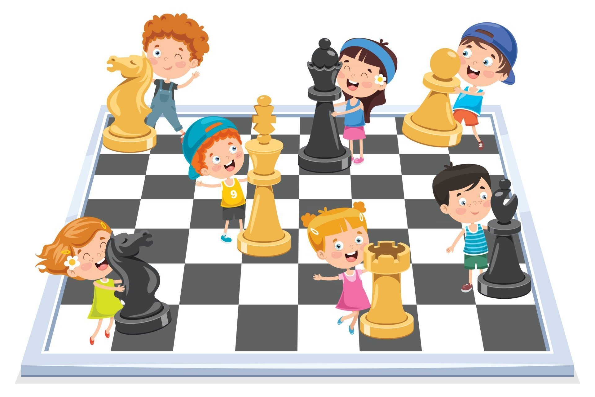 Шахматный рисунок детский фото