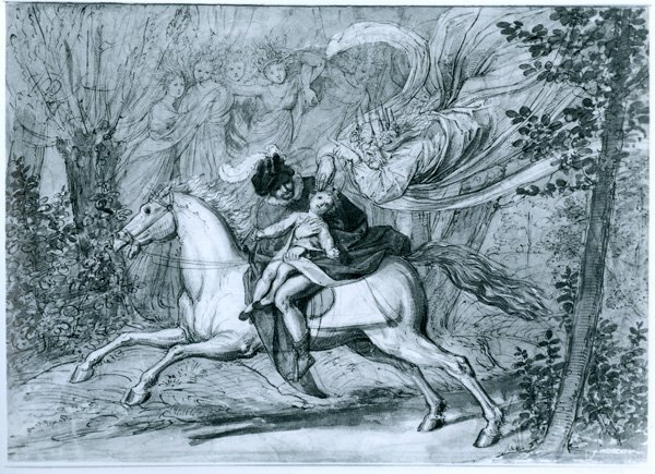 Шуберт лесной царь рисунок детский фото