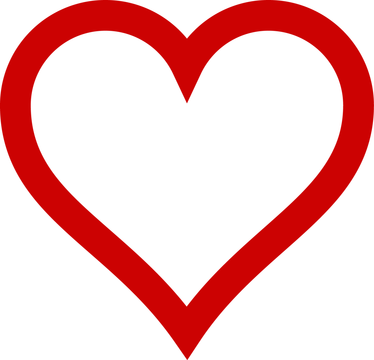 Символ сердечка на прозрачном фоне фото