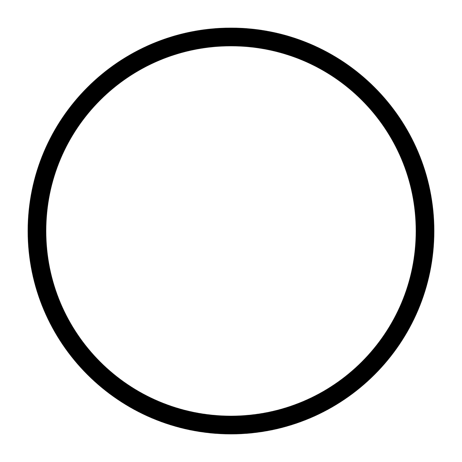 Синий контур круга на прозрачном фоне фото
