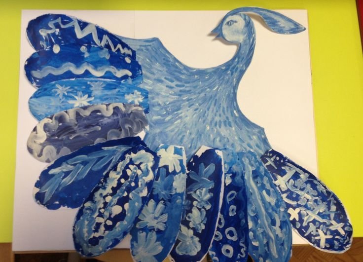 Синяя птица детский рисунок фото