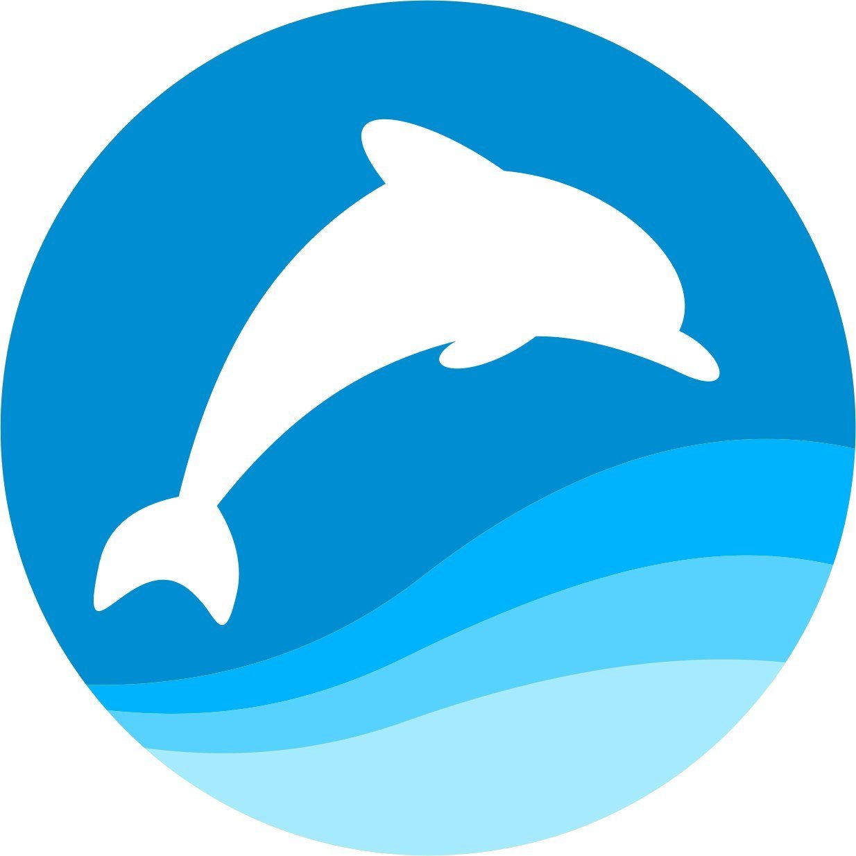 Смайлик дельфин на прозрачном фоне фото