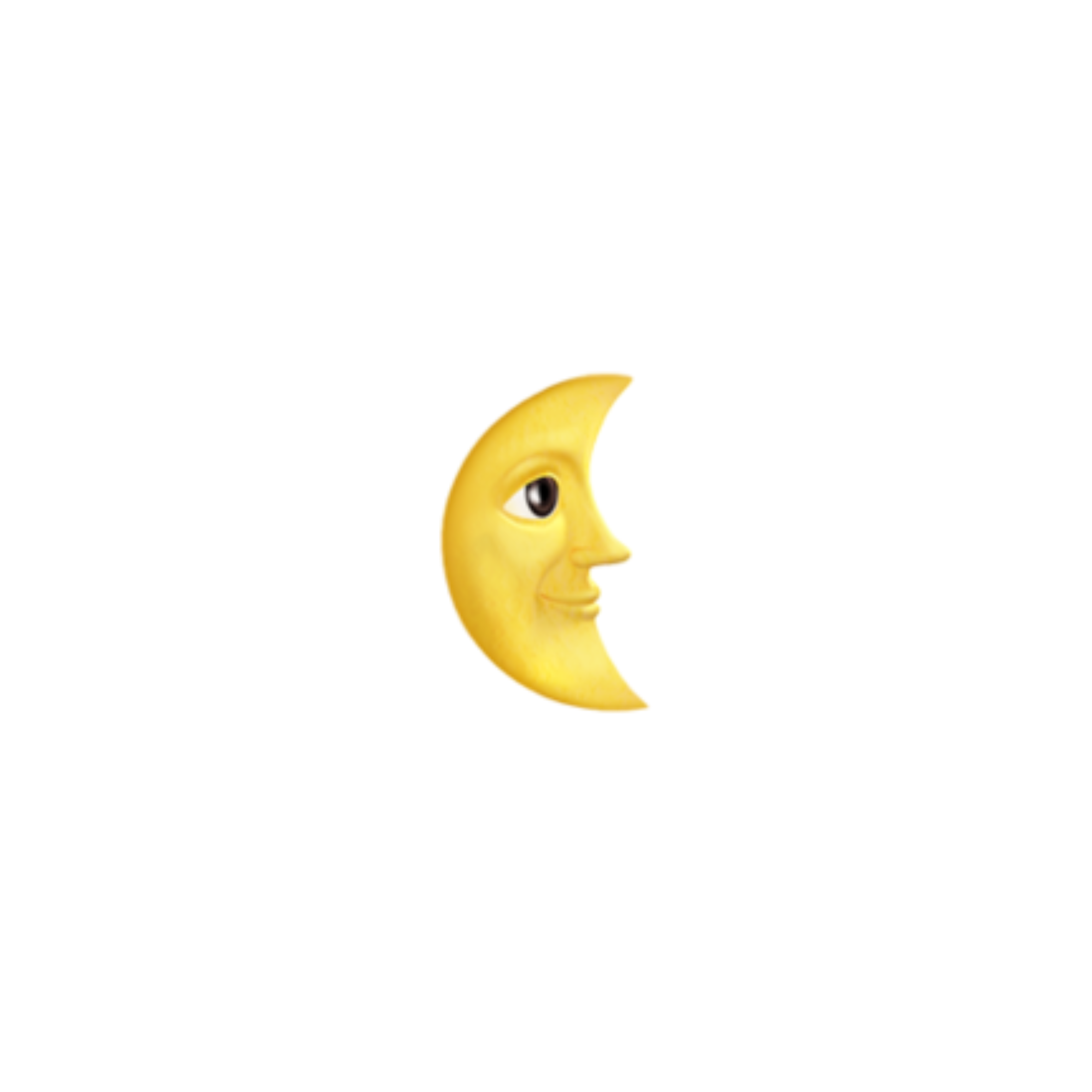 Смайлик луна на прозрачном фоне фото