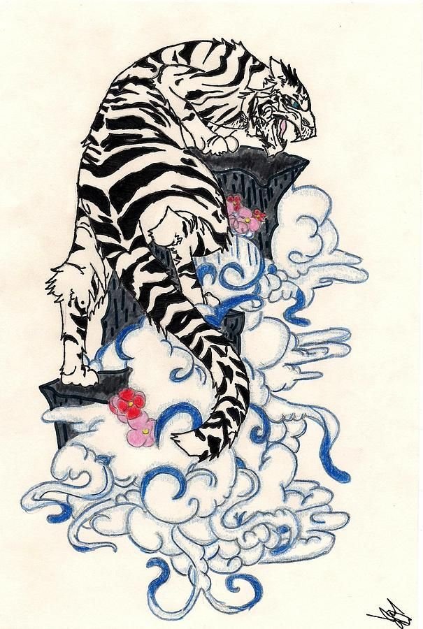 Тигр китайский рисунки тату фото