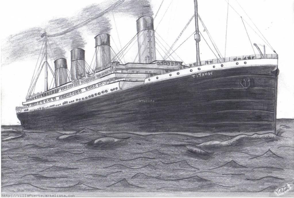 Титаник на дне рисунок фото