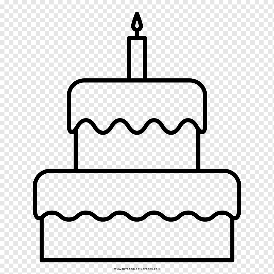 Торт на день рождения рисунок простой фото