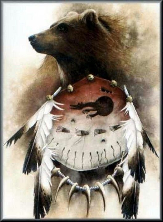 Тотемное животное медведь рисунок фото