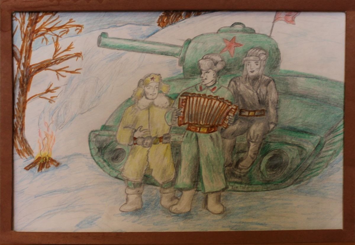 Три танкиста рисунок детский фото