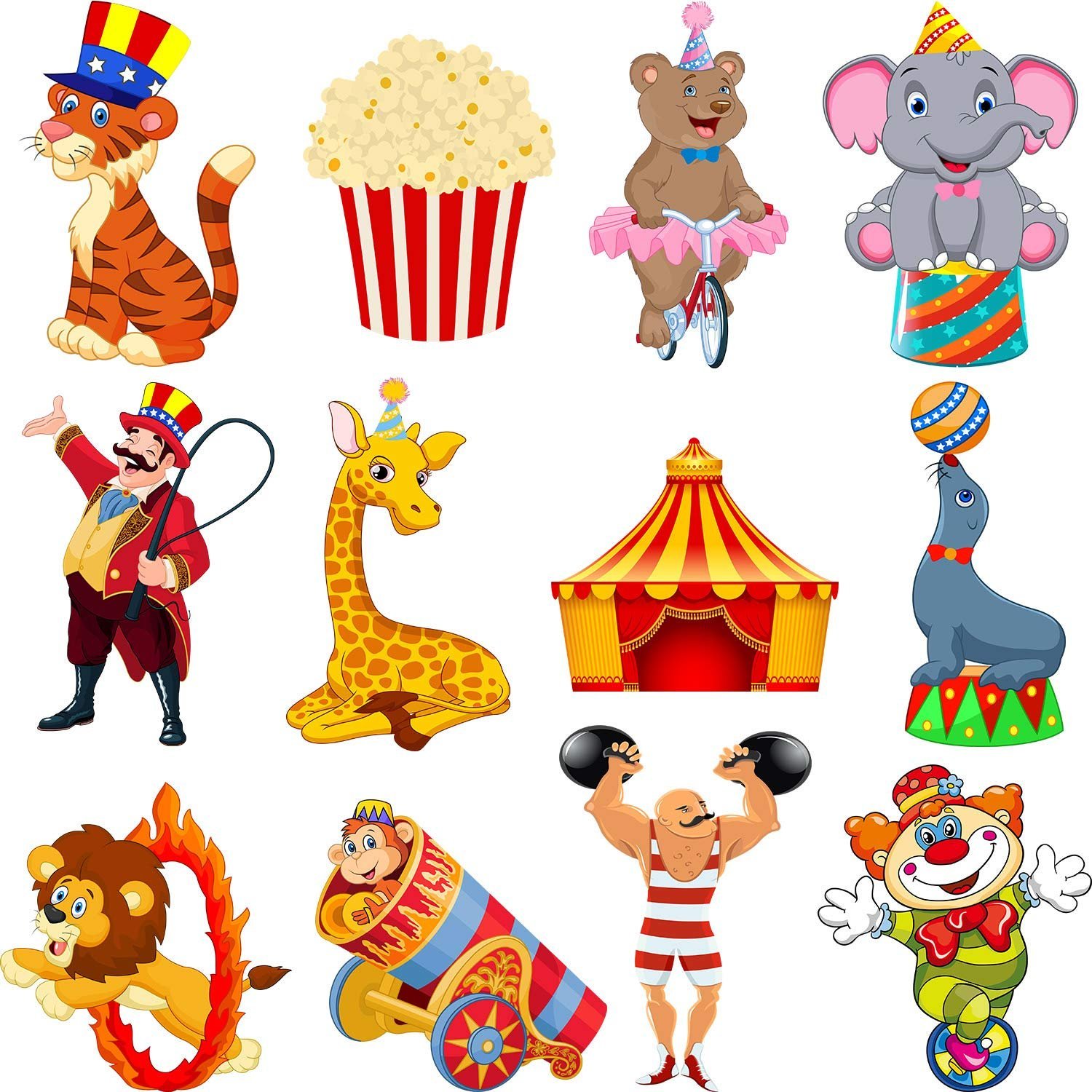 Цирковые животные рисунки для детей фото