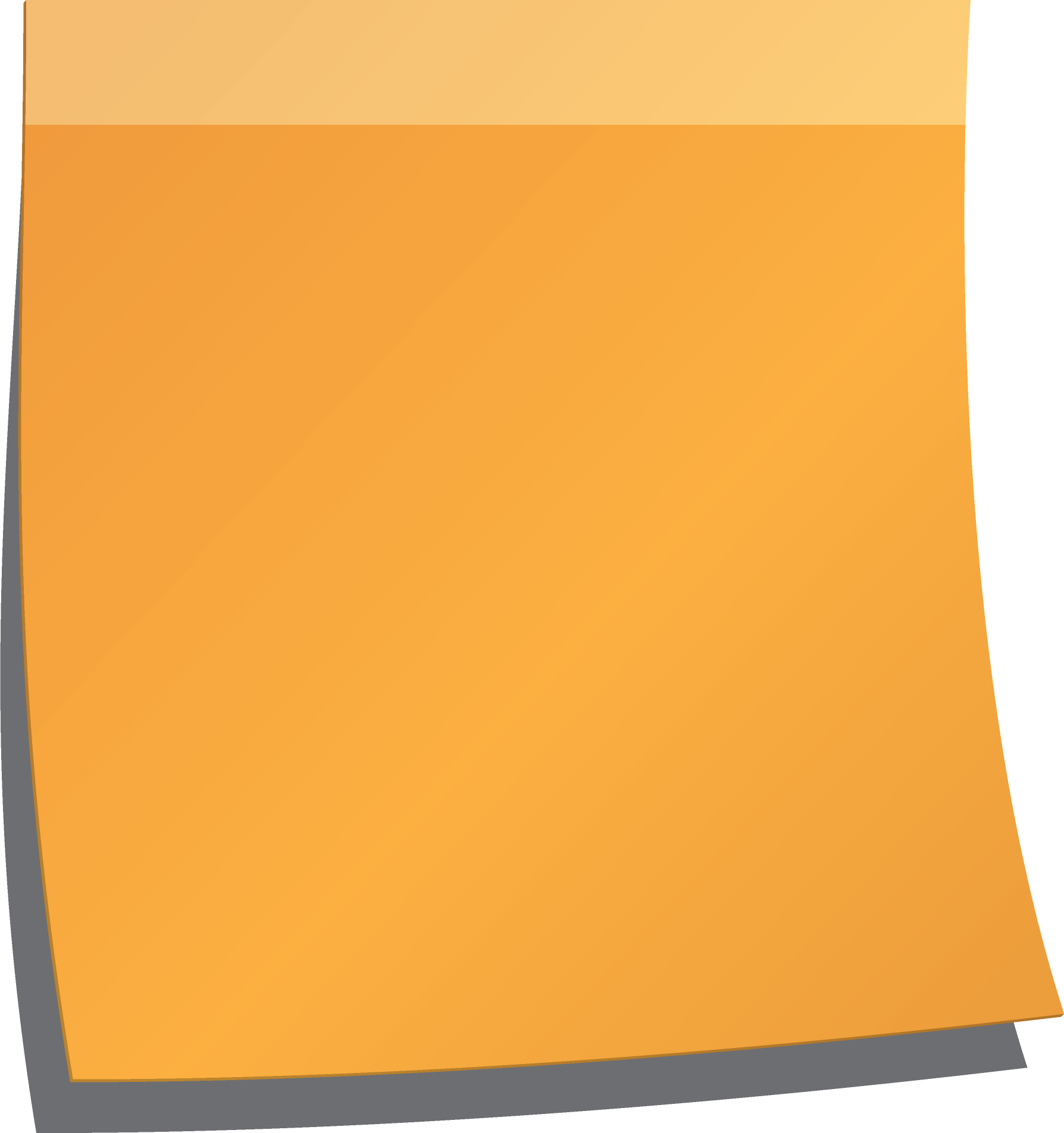 Цветной лист бумаги на прозрачном фоне фото