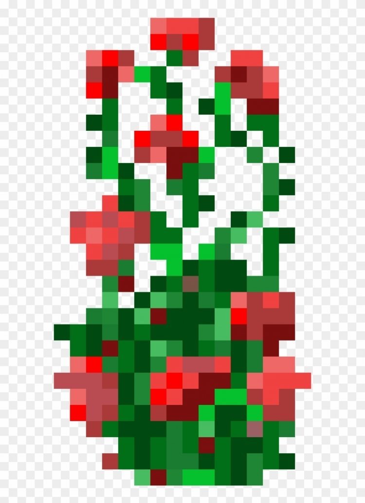 Цветы из майнкрафта на прозрачном фоне фото