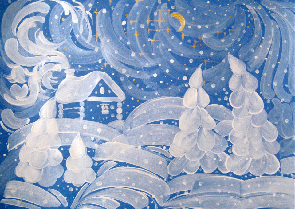 Узоры снега на окне рисунок фото
