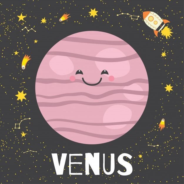 Венера планета детский рисунок фото
