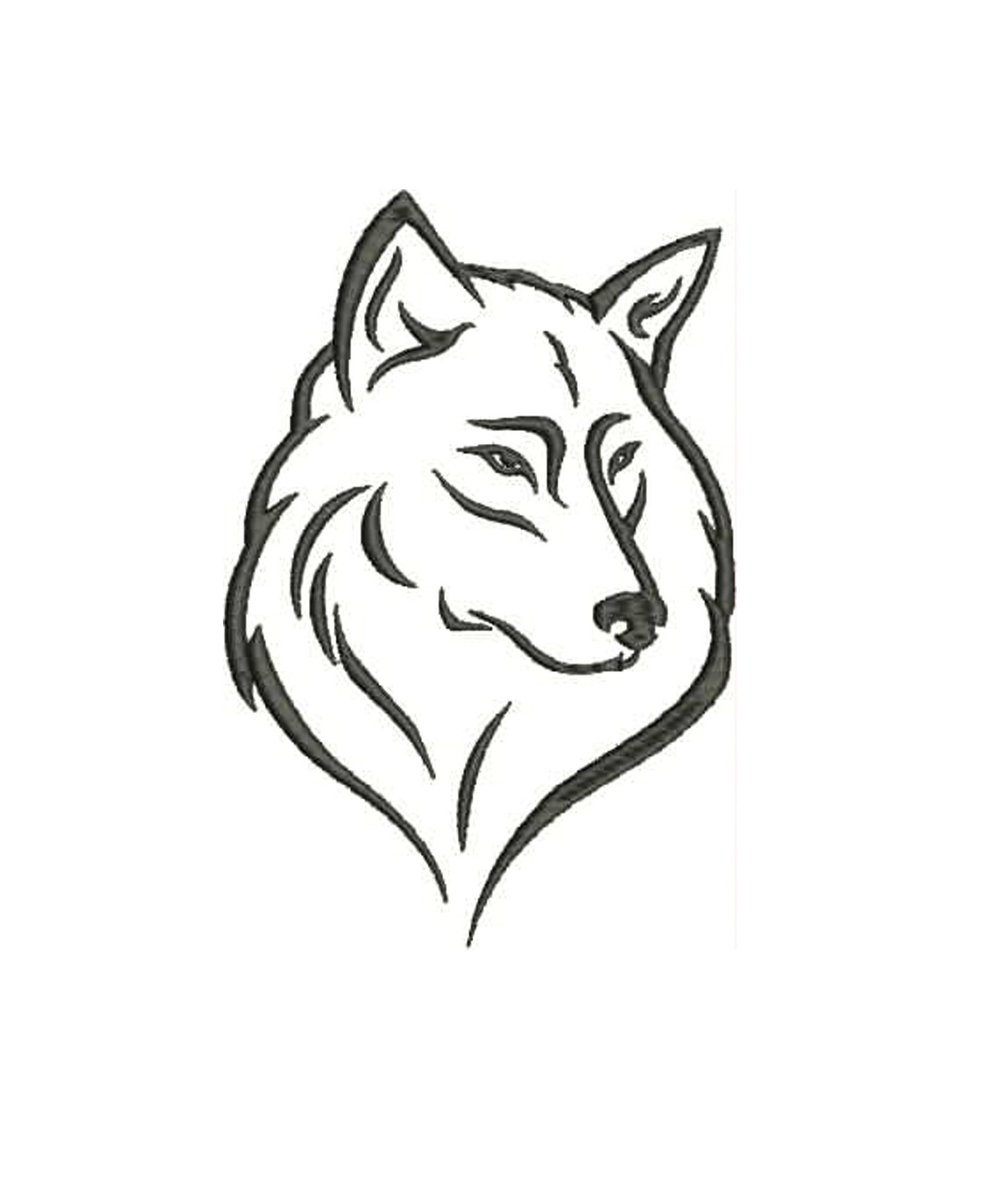 Волк контурный рисунок фото