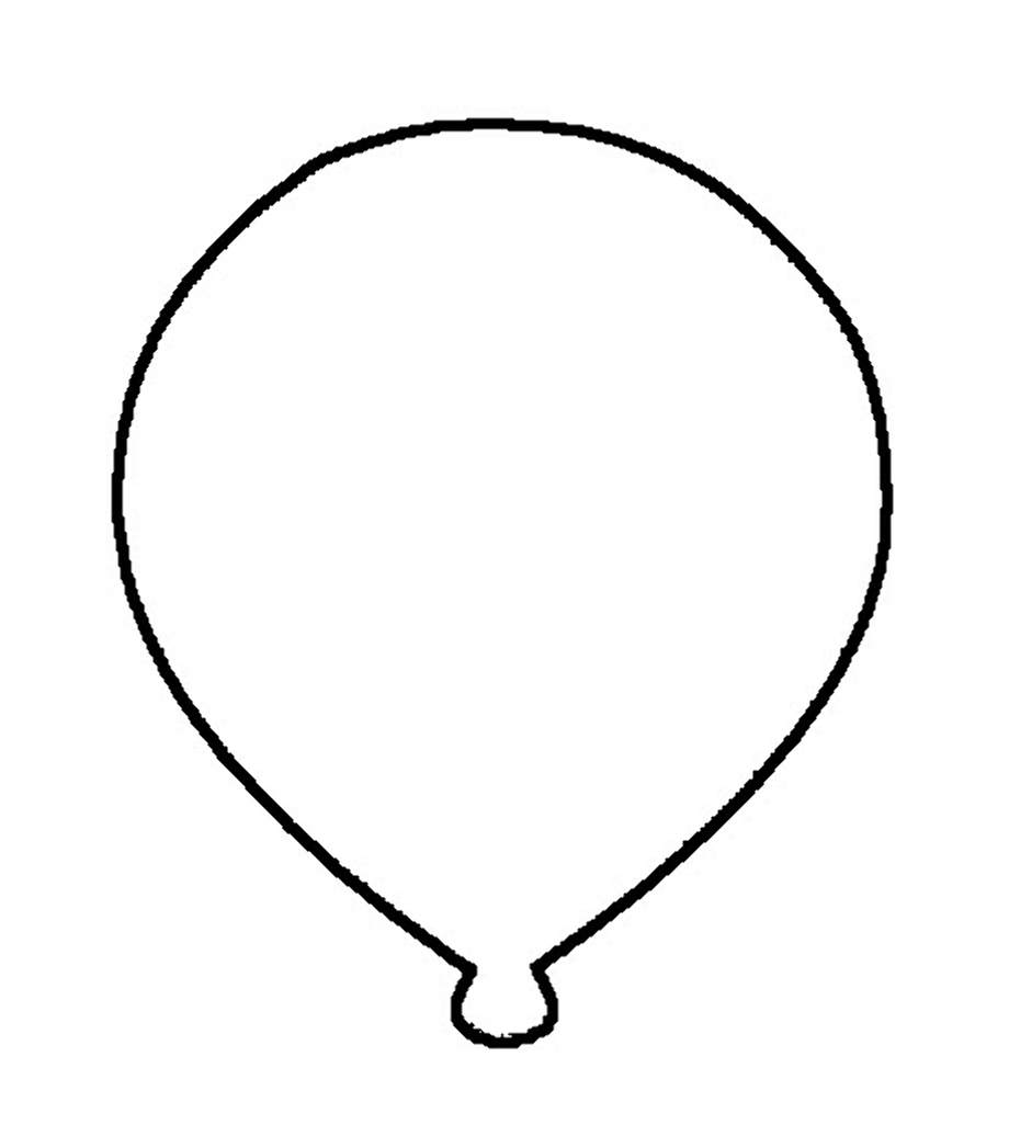 Воздушный шарик рисунок трафарет фото