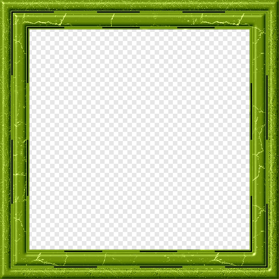 Зеленая прямоугольная рамка на прозрачном фоне фото