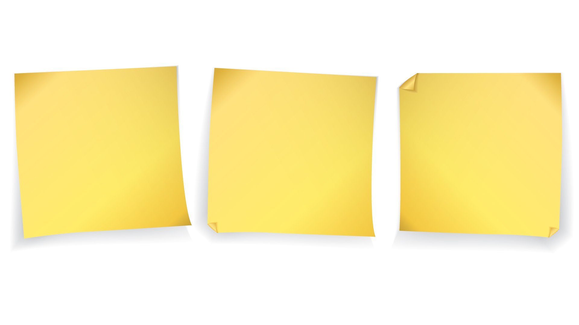 Желтый лист бумаги на прозрачном фоне фото