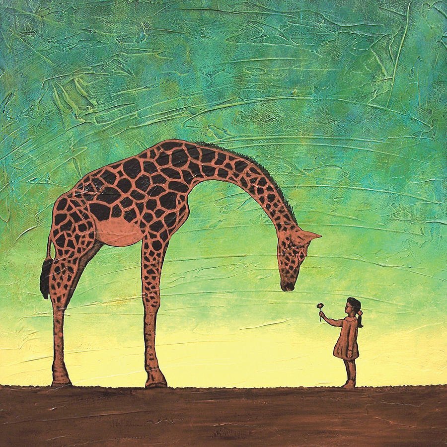 Жираф арт рисунок фото
