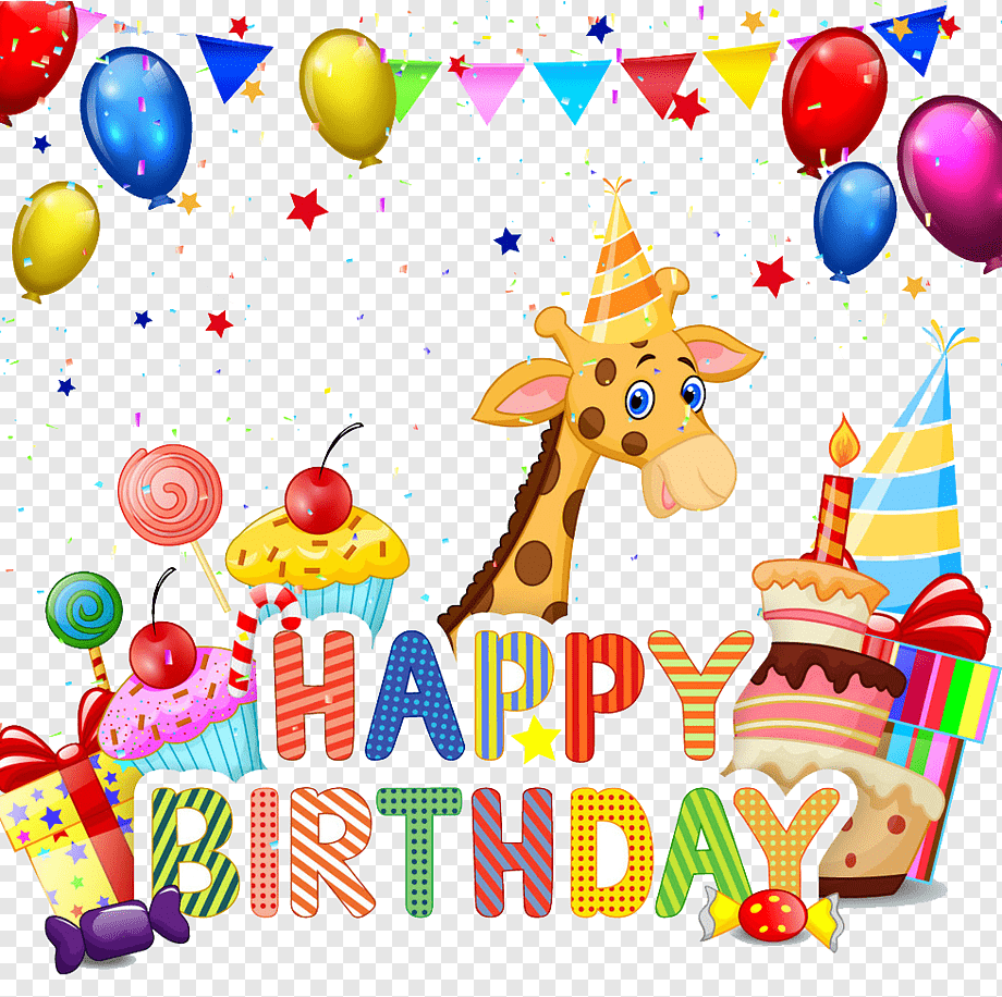 Жираф рисунок на день рождения фото