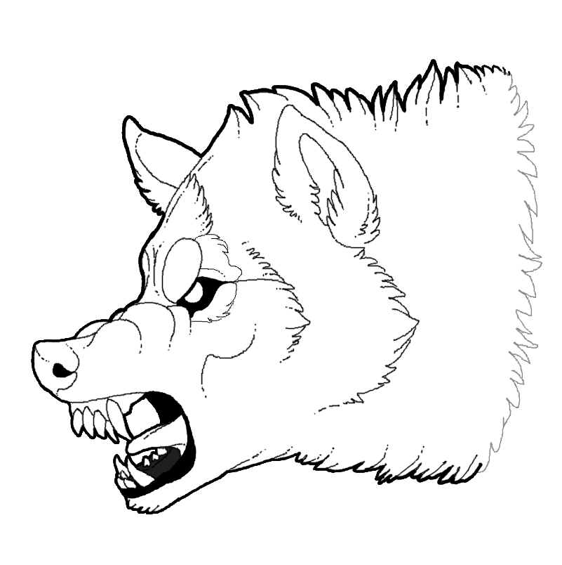Злой волк рисунок детский фото