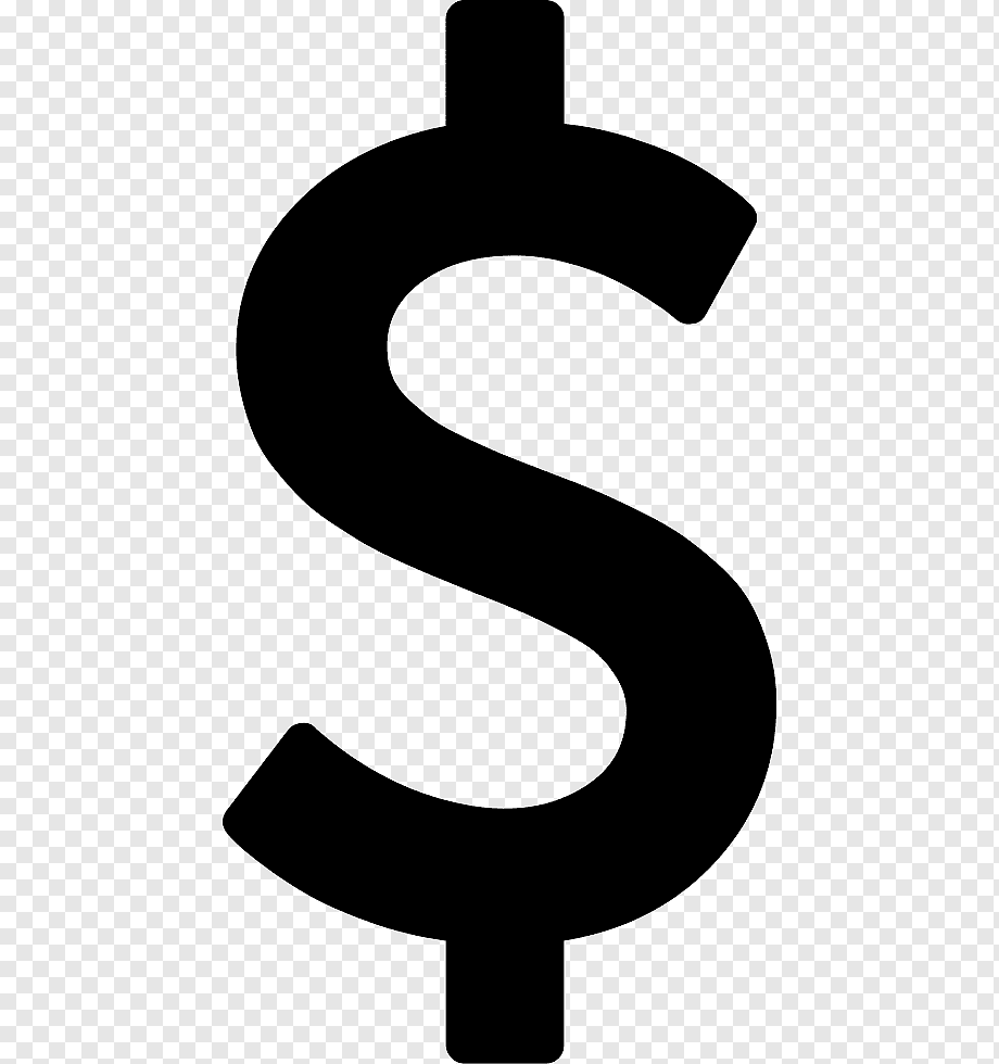 Значок доллара на прозрачном фоне фото