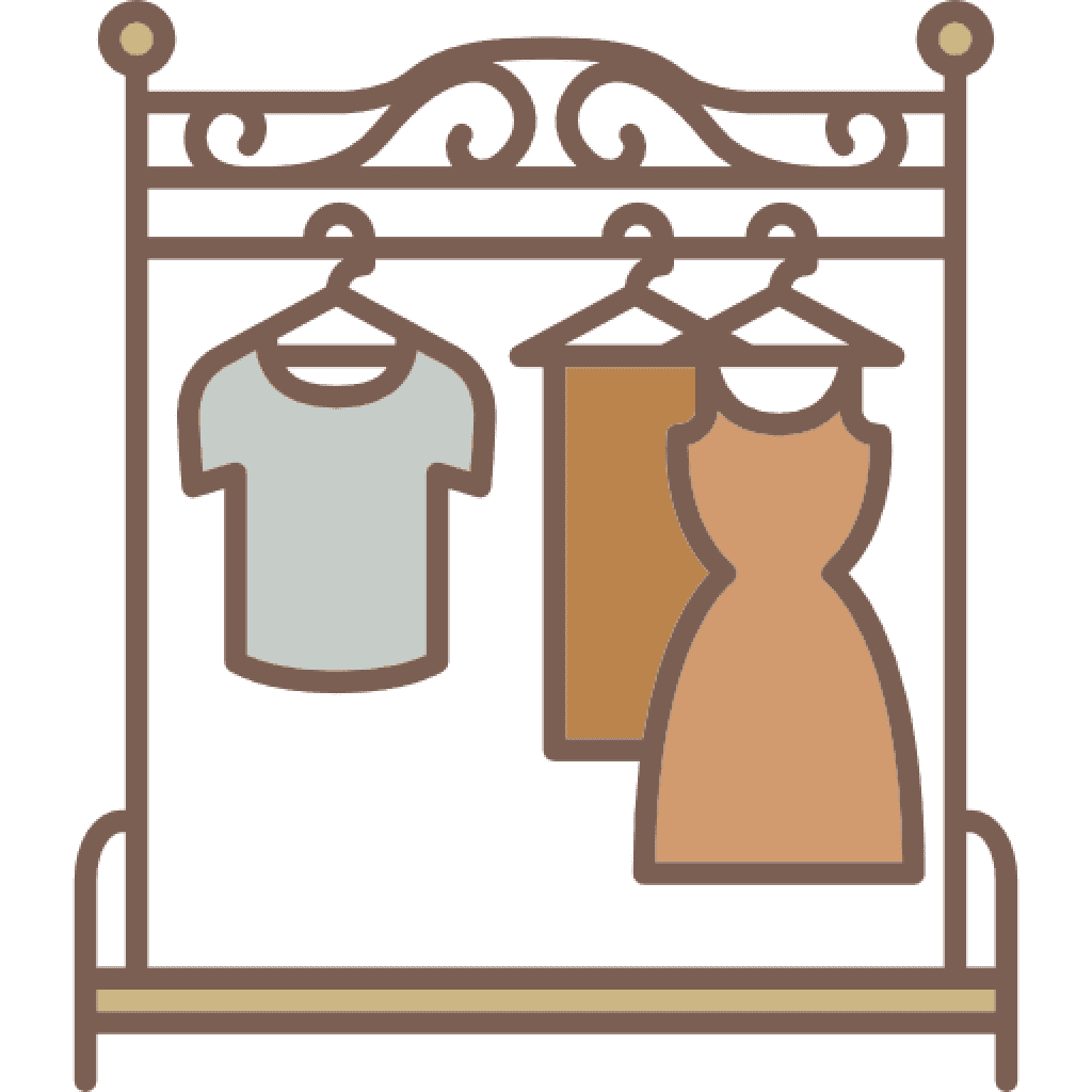 Значок гардероба на прозрачном фоне фото