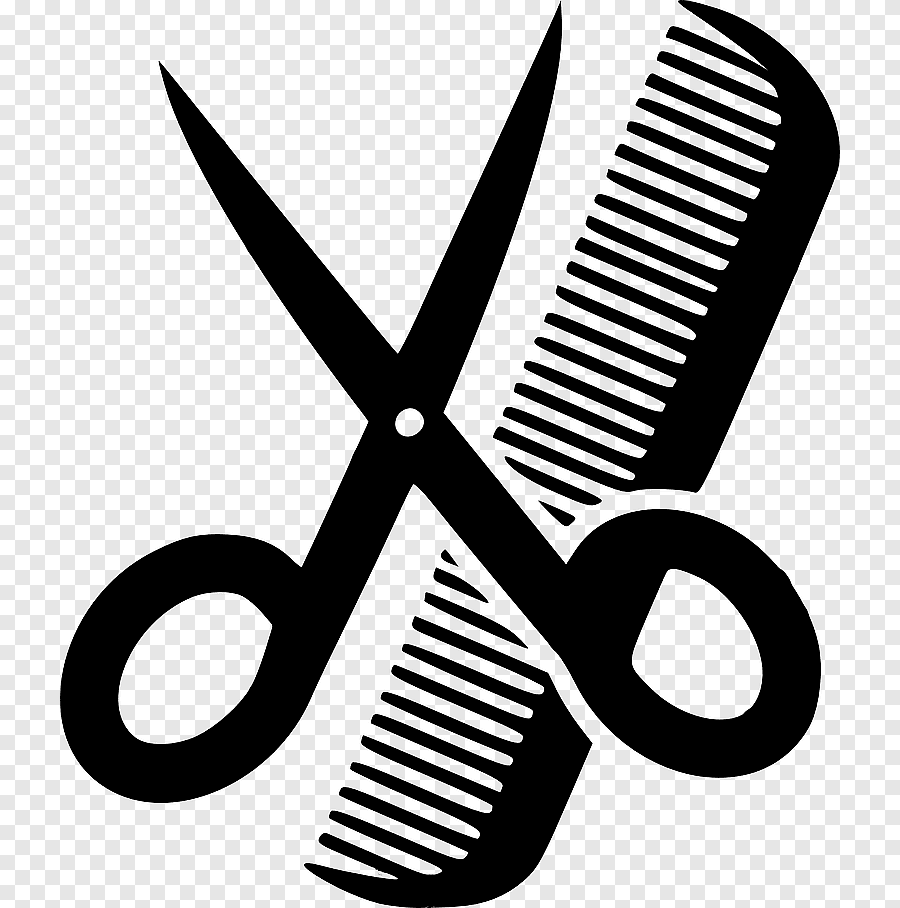 Значок парикмахера на прозрачном фоне фото