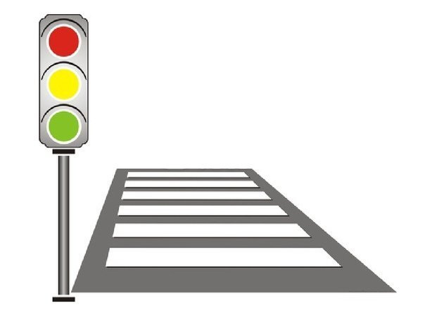 Значок пешеходного светофора для схемы на прозрачном фоне фото