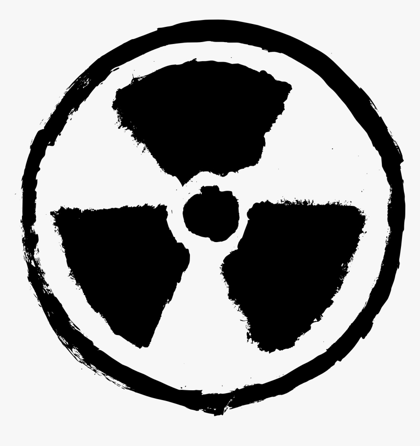 Значок радиации с прозрачным фоном фото