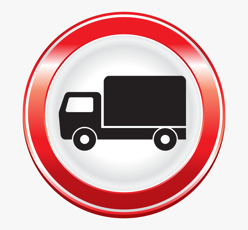 Знак грузовым движение запрещено на прозрачном фоне фото