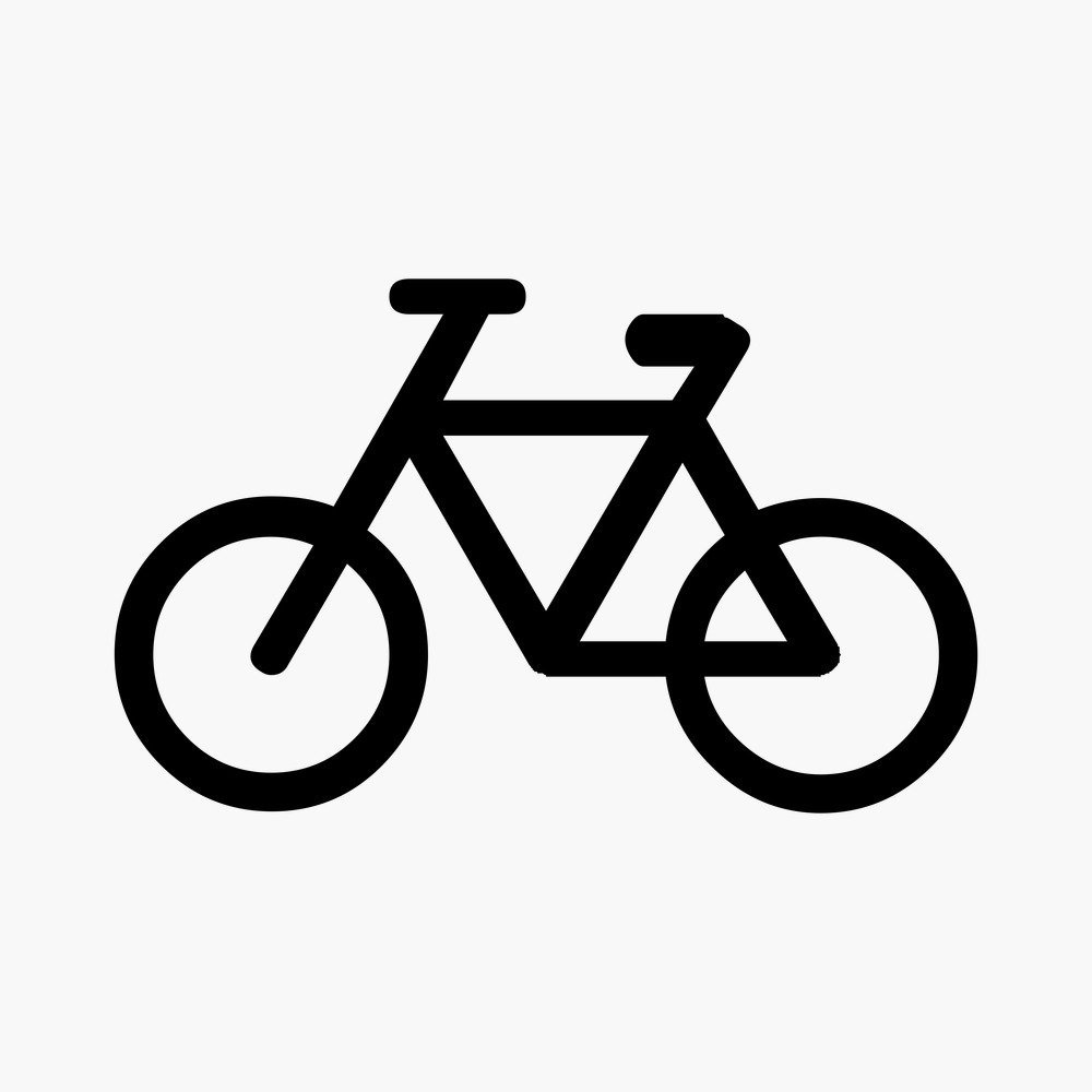 Знак велосипедная дорожка на прозрачном фоне фото