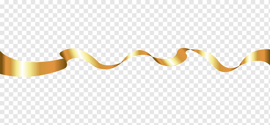 Золотая лента прямая на прозрачном фоне фото