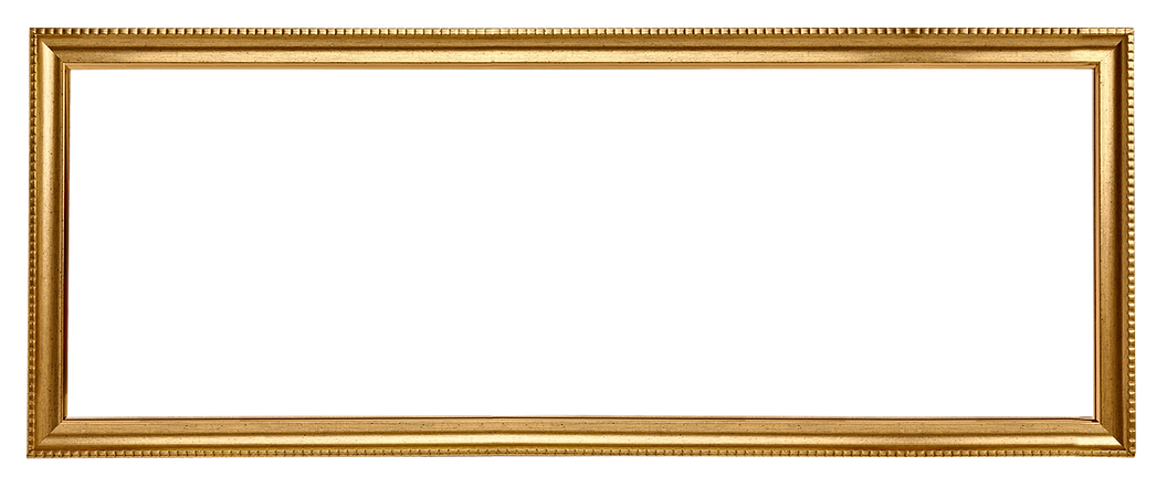 Золотая рамка для картины на прозрачном фоне фото