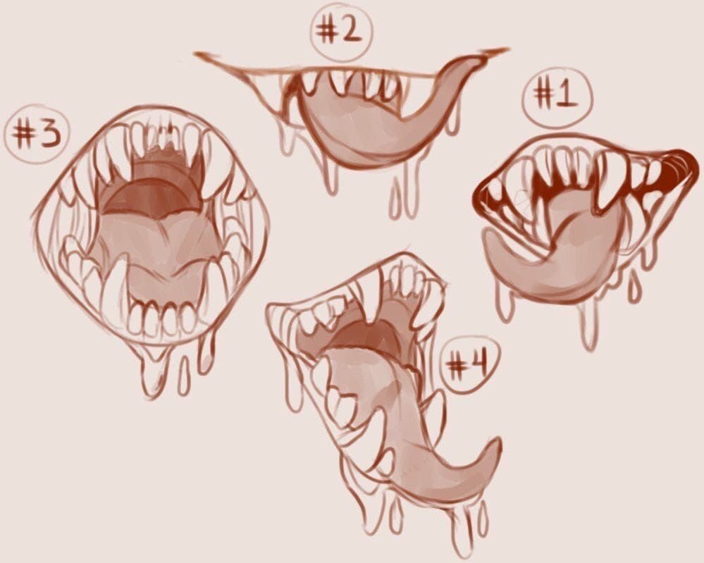 Зубы животных рисунок фото